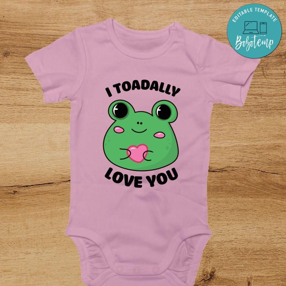 I Toadally Love You Toddler PNG file template