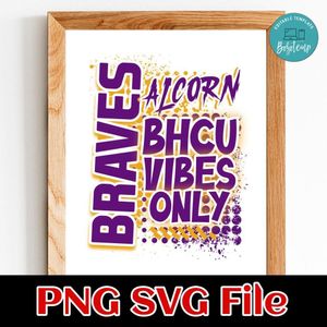 HBCU vibes only PNG design template