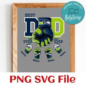 Daddy gang Seahawks PNG file template