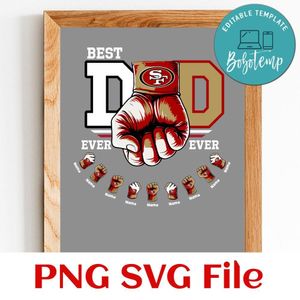 Daddy gang 49ers PNG file template