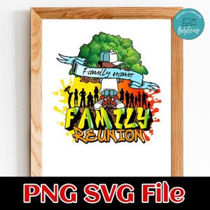 Afro family reunion Customer Request PNG file template