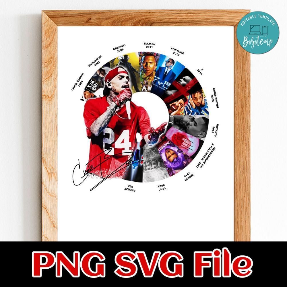 Chris Brown 2 Customer Request PNG file template