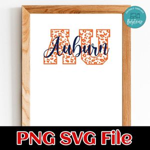 AU Auburn PNG design template