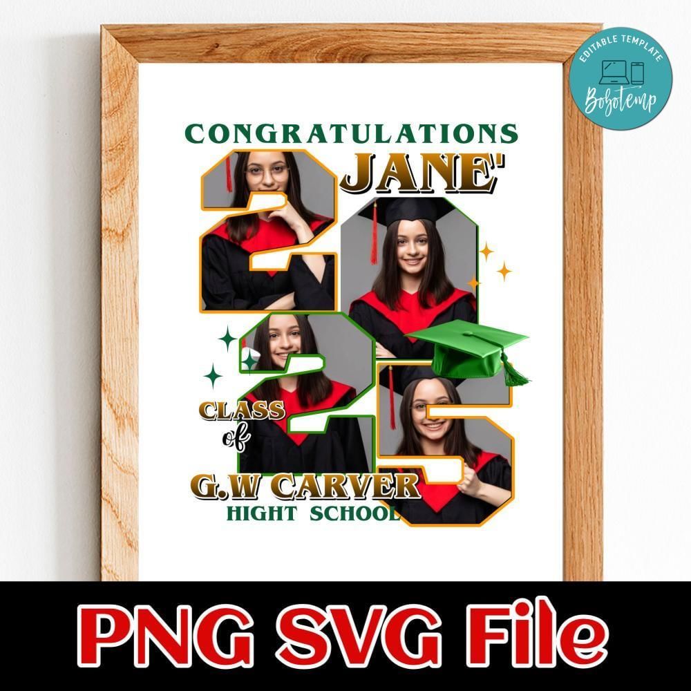 Congratulation class of High Shool Customer Request PNG file template