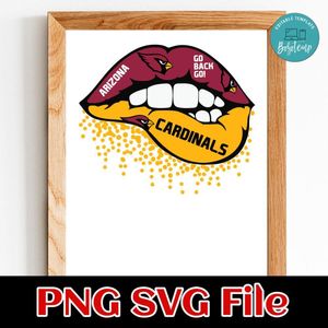 Lips Arizona Cardinals PNG file template