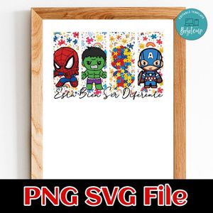 It's Okay to be Different Avengers Customer Request PNG file template