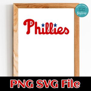 Phillies baseball PNG file template