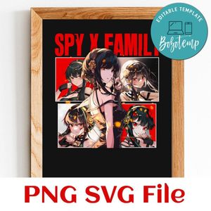 Spy X Family Yor Forger 2 PNG SVG file template