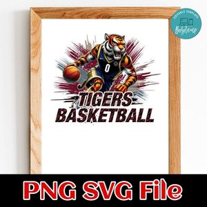 Tigers Basketball Customer Request PNG file template
