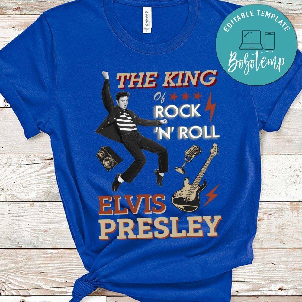 The king of rock Elvis presley inspired Shirt