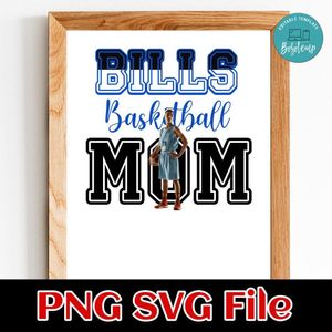 Basketball Mom Custom Photo PNG design template