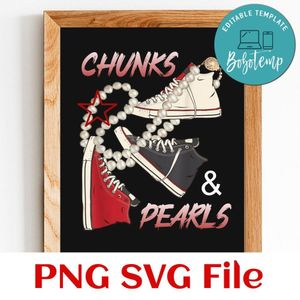 Chucks and Pearls Customer Request PNG file template