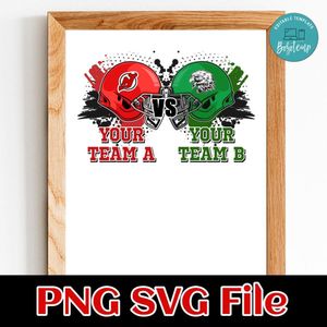 Football Championship Team A and Team B Customer Request PNG file template