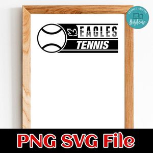 Eagles Tennis SVG design template