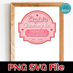 Cupids Brewing Co Valentine's Day PNG SVG file template