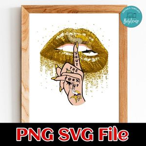 Minnesota Vikings Lip Shut The Fuck Up PNG Design Template