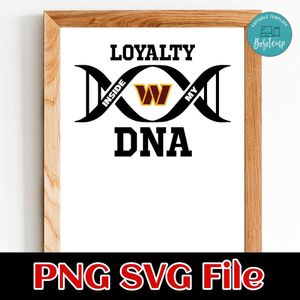 Loyalty Washington Football Team PNG SVG file template