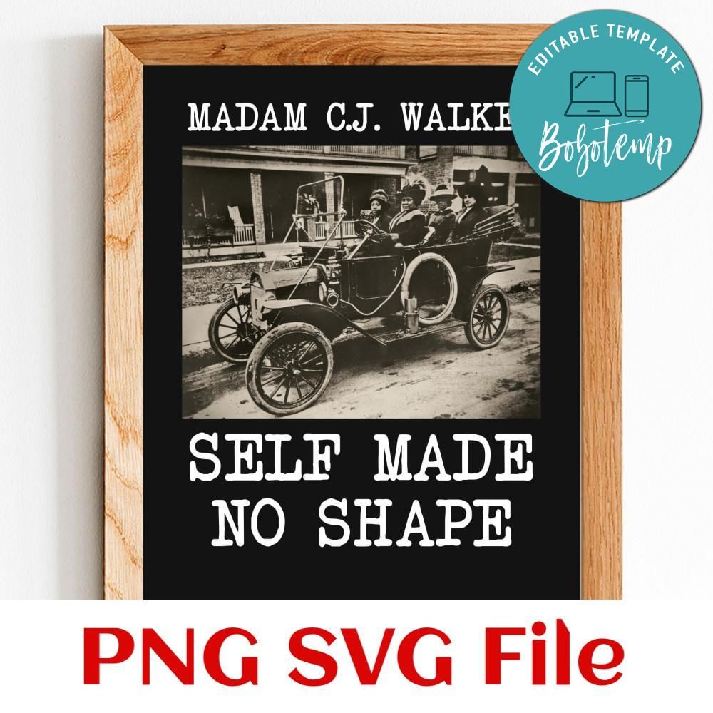 Madam c.j. walker PNG file template | Bobotemp