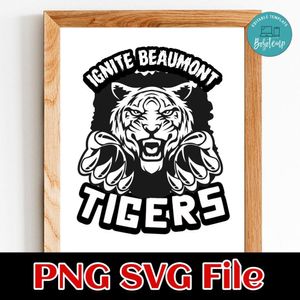 Tiger mascot Customer Request PNG file template