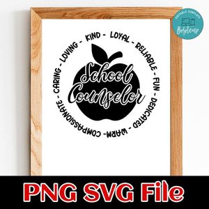School Counselor PNG SVG file template