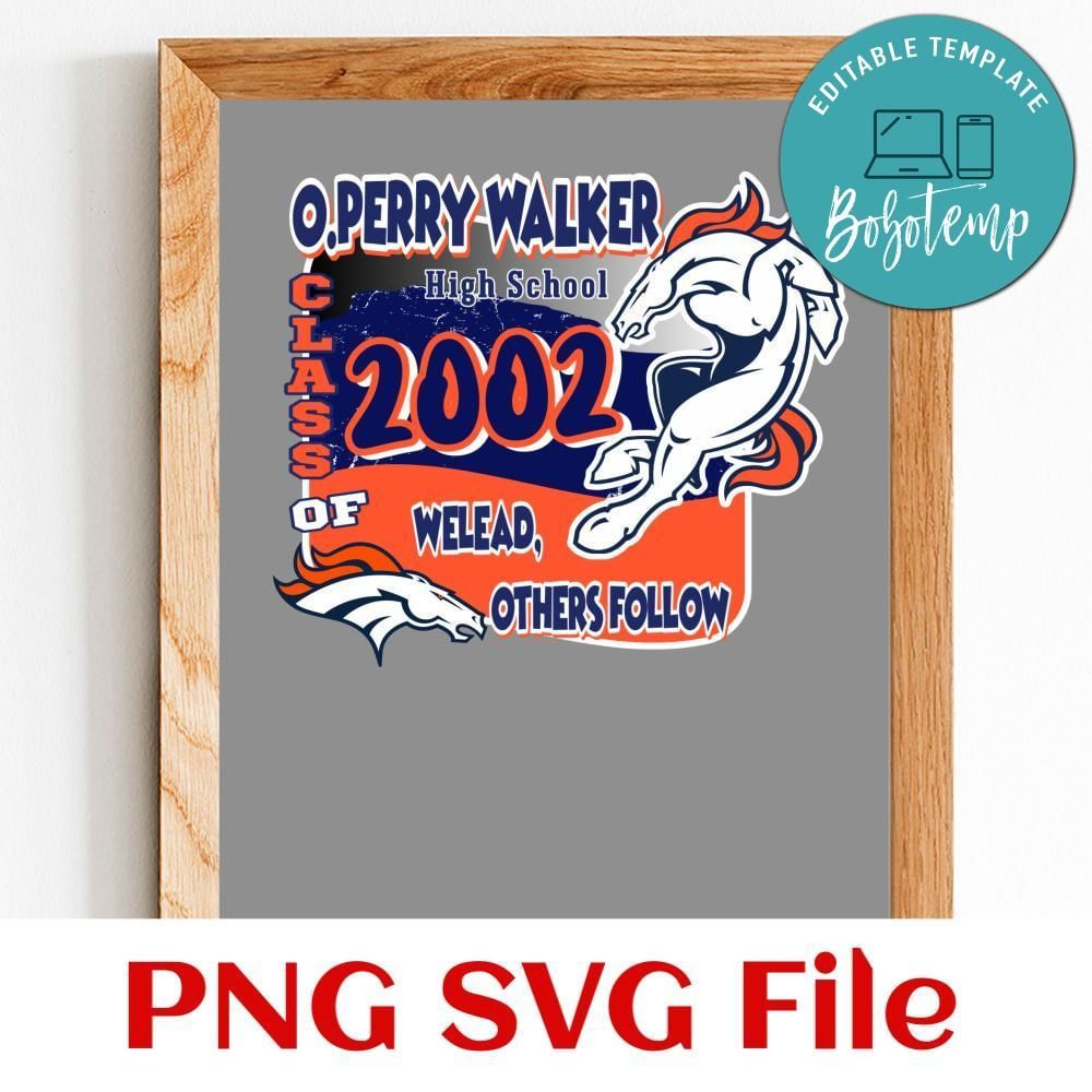 Custom Class Reunion Customer Request PNG file template