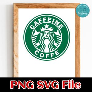 Caffeine Queen SVG PNG Customizable Instant Download