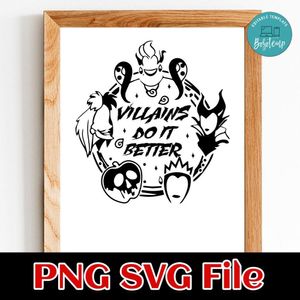 Villains Do It Better Halloween SVG PNG design template
