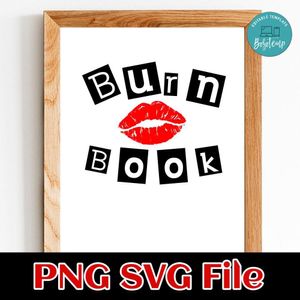 Burn Book SVG PNG Customizable Instant Download