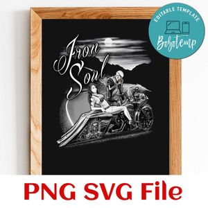 Biker Life USA Iron Soul Customer Request PNG file template