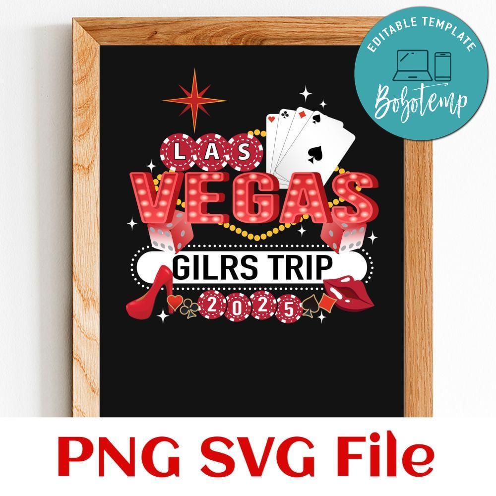Las Vegas girls trip 2025 Customer Request PNG file template
