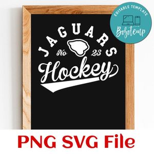 Jaguars Hockey Team SVG Customizable