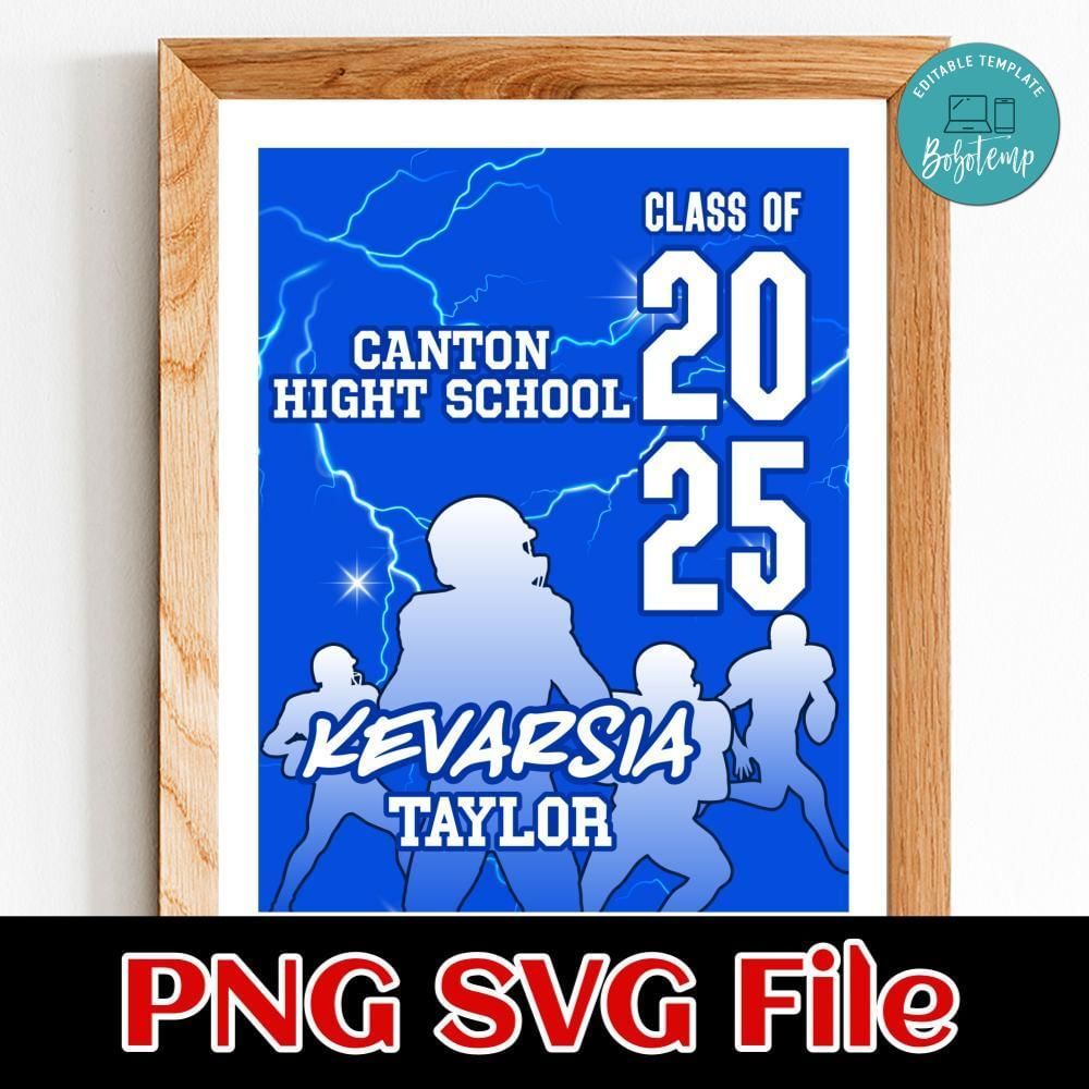 Class of 2025 Canton High School Customer Request PNG file template