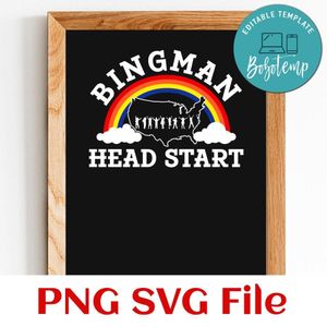 Bingman head start PNG design template