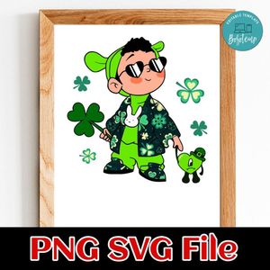 Bad Bunny Bebesota St Patricks Day PNG SVG file template