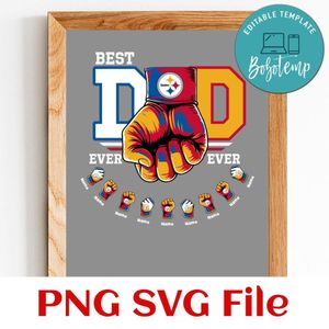 Daddy gang Pittsburgh Steelers PNG file template