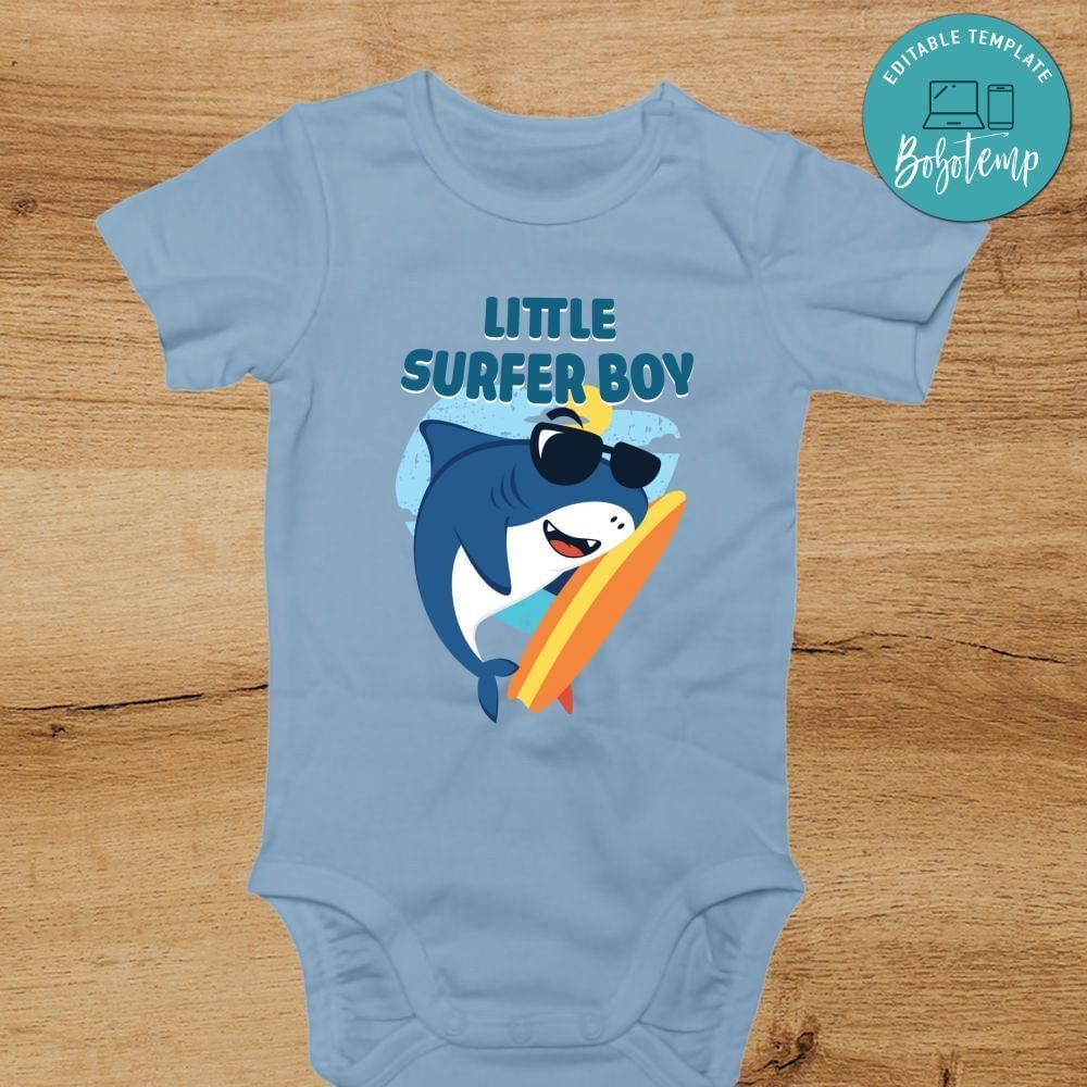 Little Surfer Boy Toddler Shirt