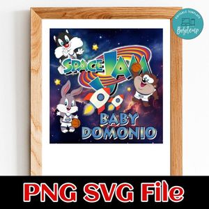 Baby Space Jam Customer Request PNG file template