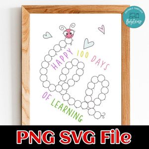 Happy 100 days of learning Customer Request PNG file template