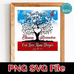 Family Roots All Over Design Customer Request PNG file template