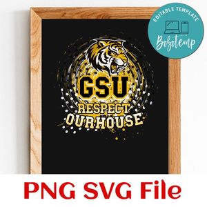 GSU Tiger Customer Request PNG file template