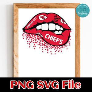 Lips Kansas City Chiefs PNG file template