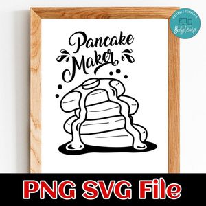 Pancake Maker SVG PNG design template