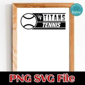 Titans Tennis SVG design template