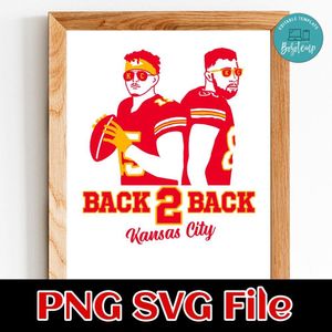 Back To Back Kansas City SVG file template