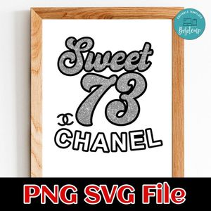 Sweet 73 PNG design template