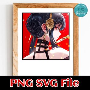 Spy X Family Yor Forger PNG SVG file template