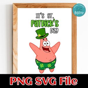 Patrick Star Spongebob PNG SVG file template