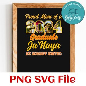 Proud Name Graduate Customer Request PNG file template