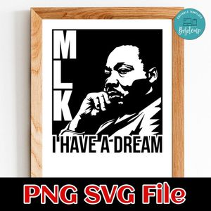 MLK i have a dream PNG SVG file template