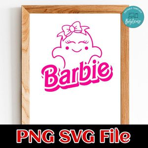 Spooky Barbie Halloween SVG PNG design template